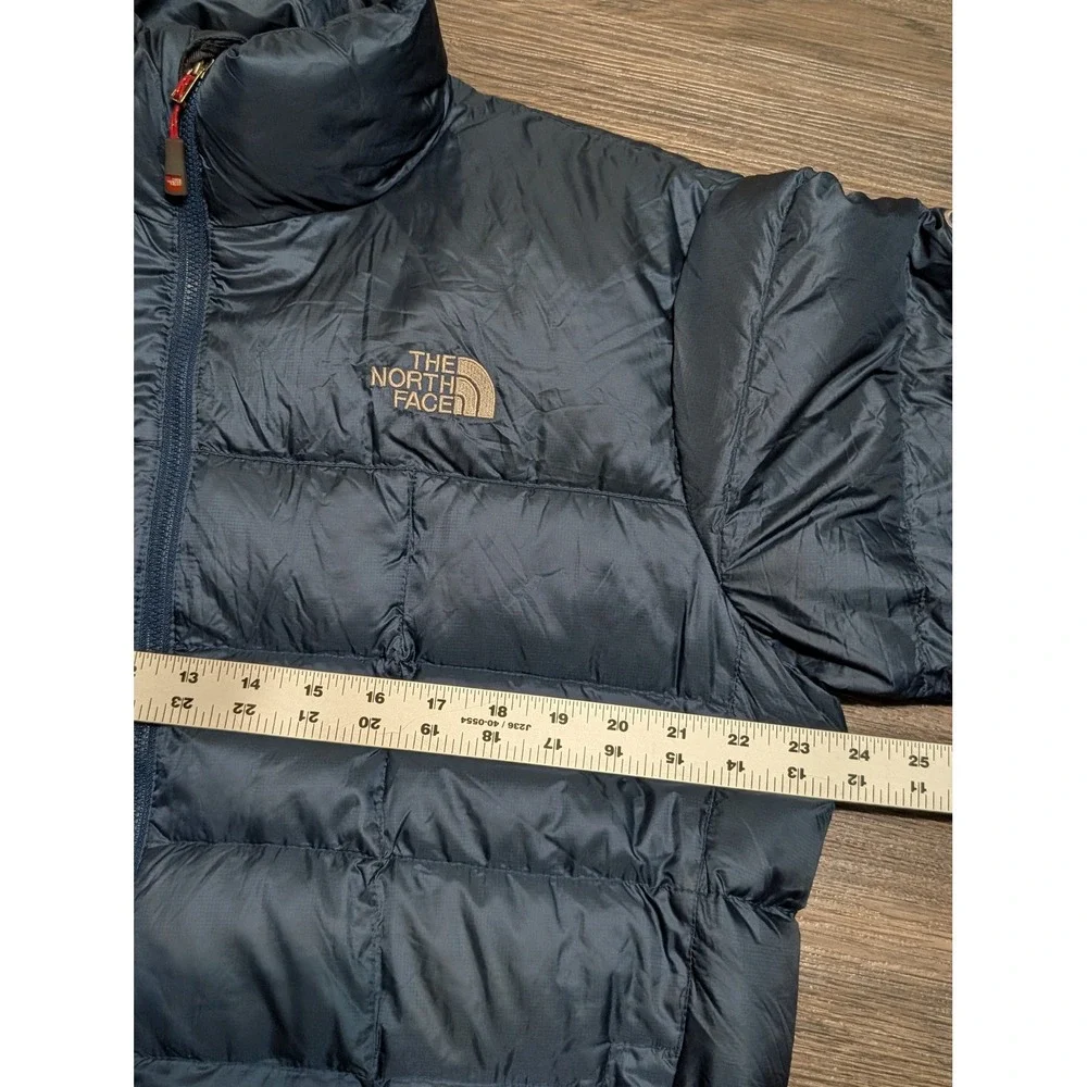 The North Face Summit Series 800 Fill Down Puffer Jacket Mens Large Navy Blue